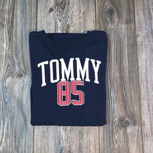 Hilfiger Dark Blue Short Sleeve Tee Shirt Tommy 85 Size XL 20